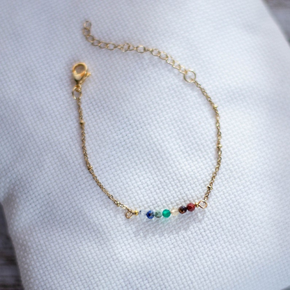 Seven Chakra Anklet